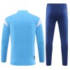 Olympique Marseille Training Sweatshirts Quarter-zip 2023-24 Blaue Für Kinder